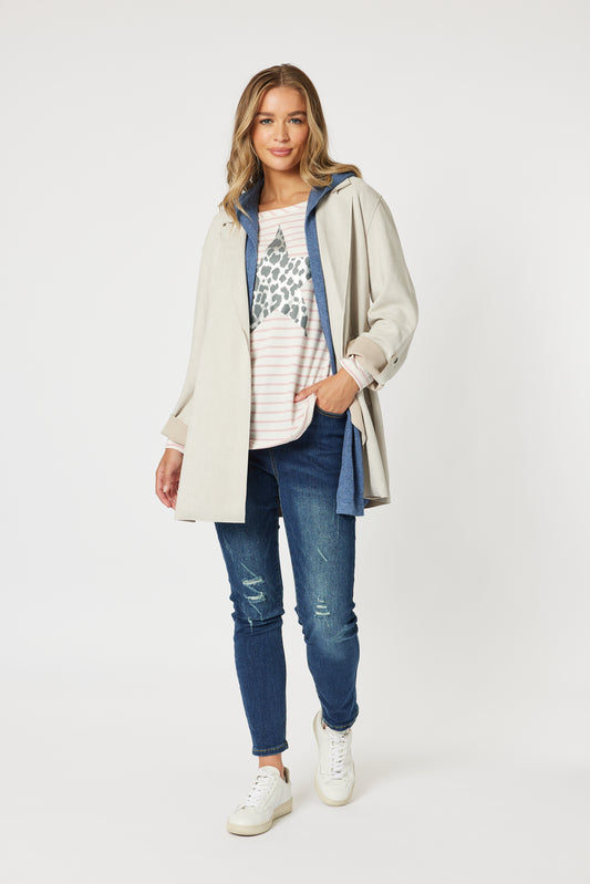 THREADZ PAIGE FAUX SUEDE JACKET