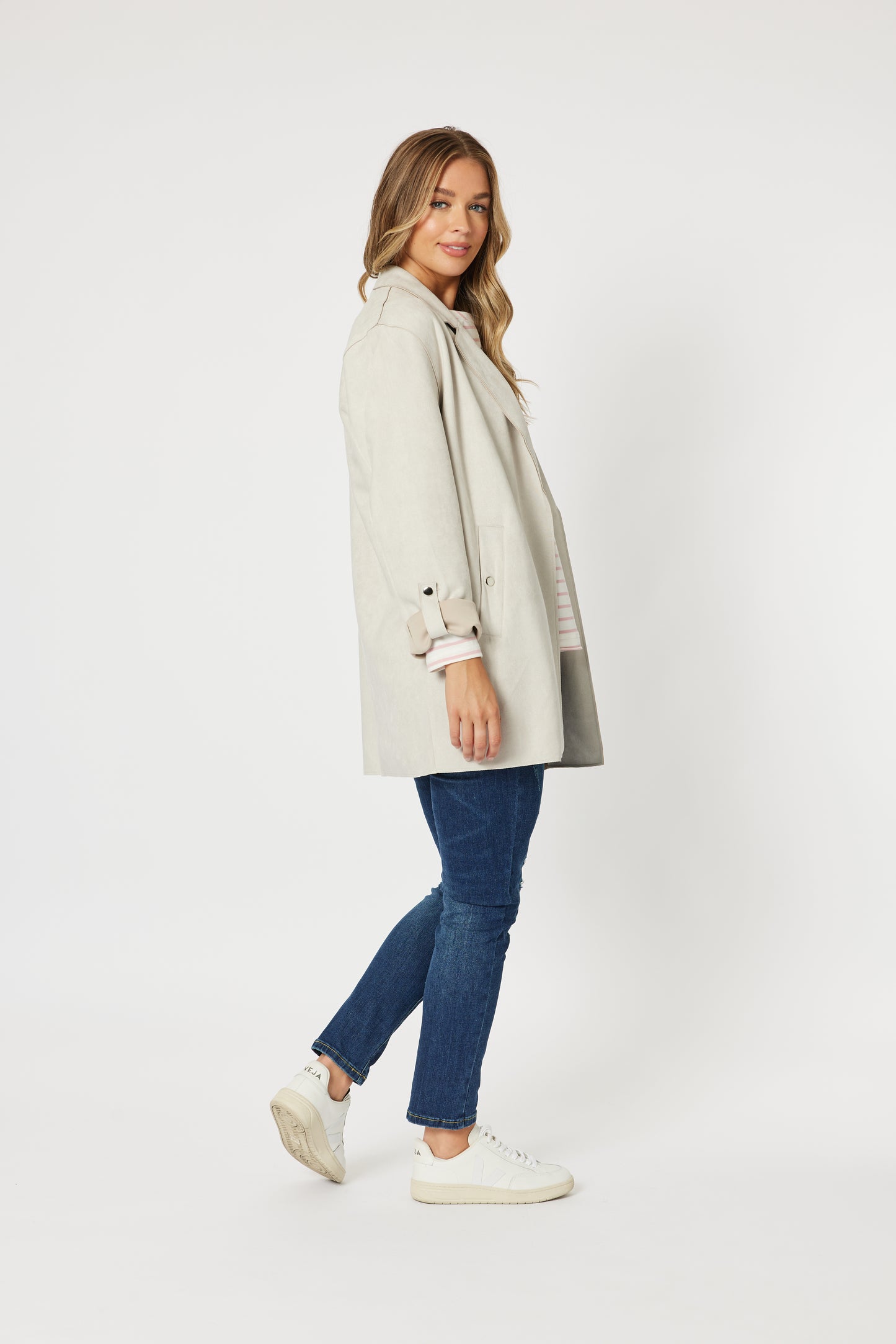 THREADZ PAIGE FAUX SUEDE JACKET