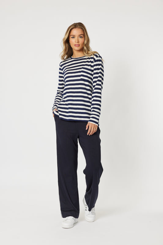 THREADZ STRIPE L/S TOP