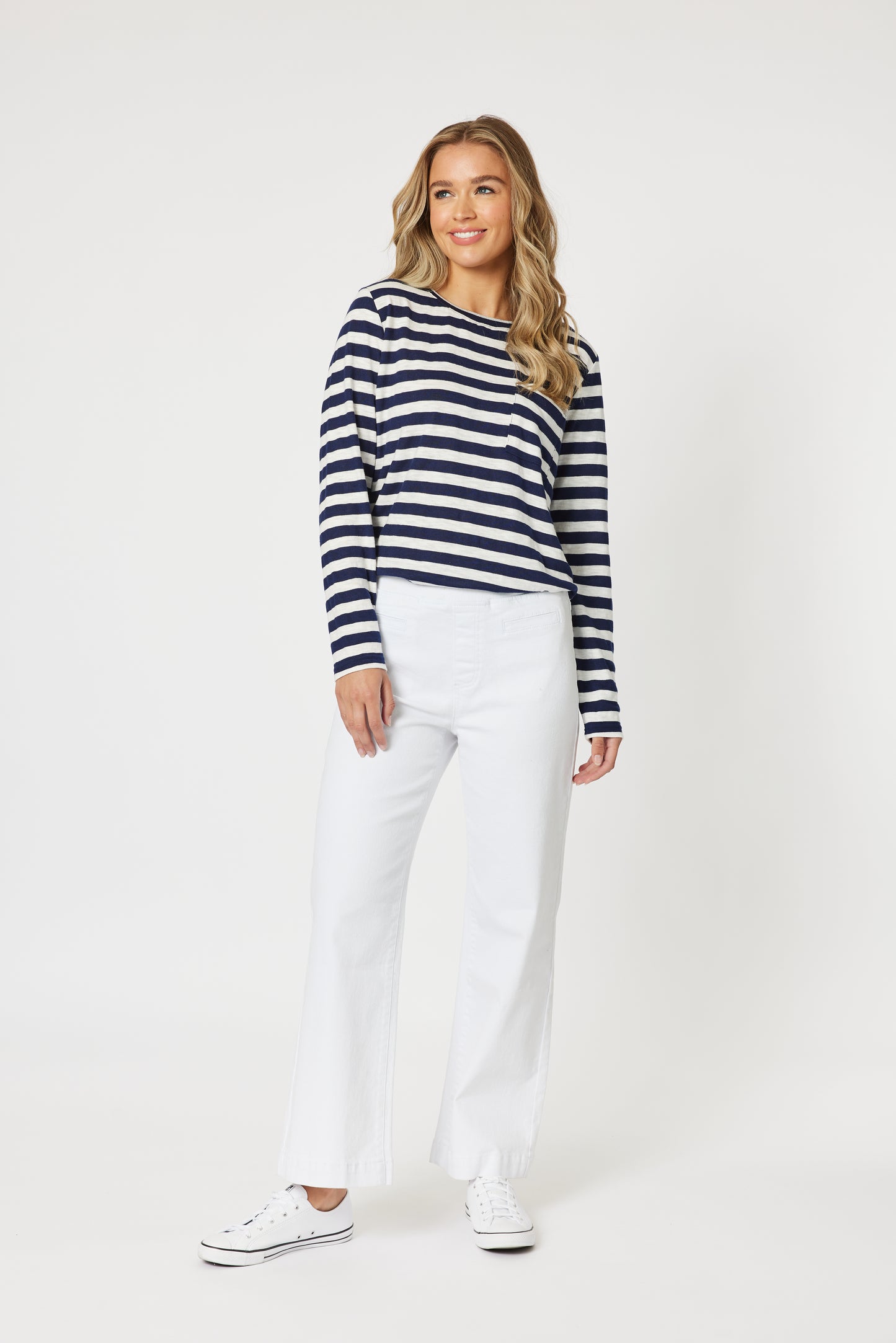THREADZ STRIPE L/S TOP