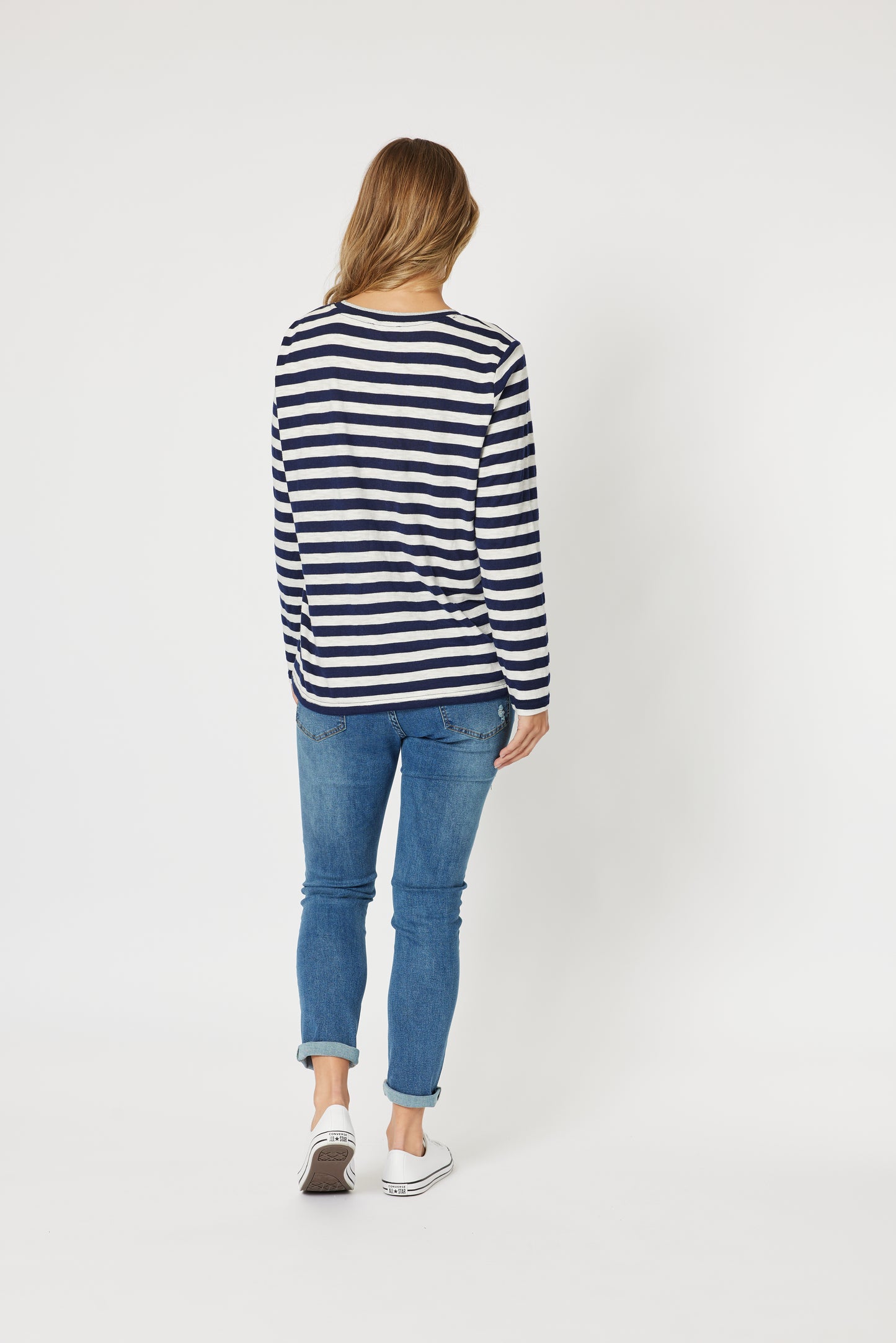 THREADZ STRIPE L/S TOP