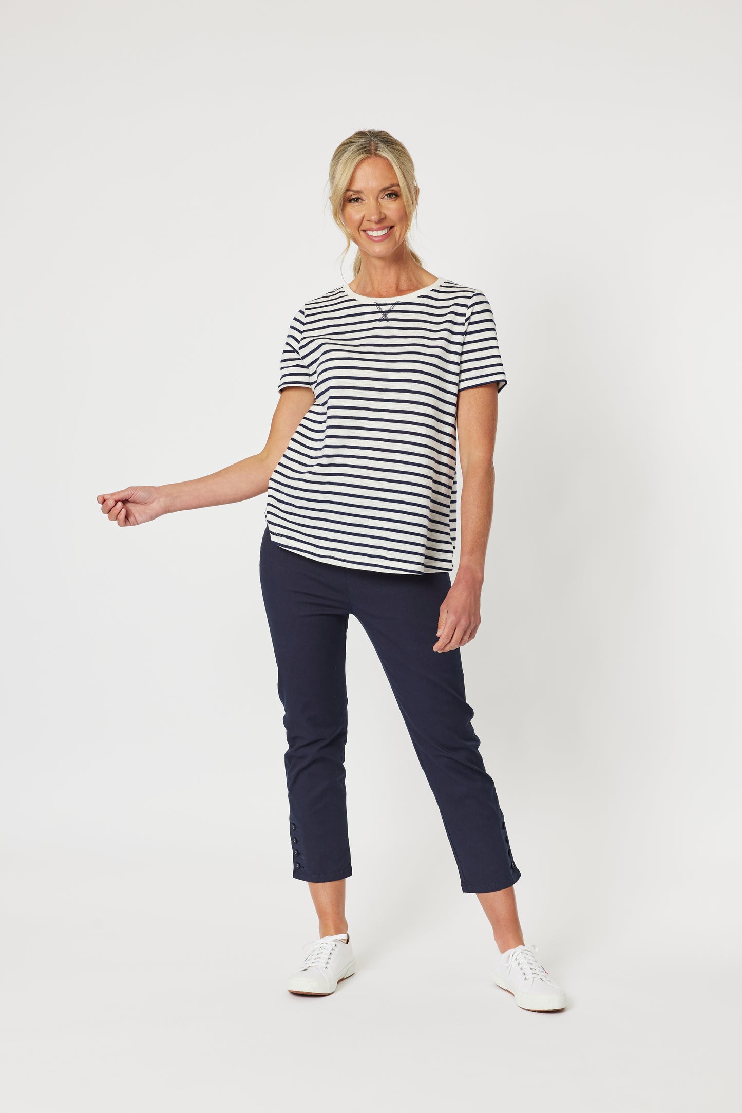 GORDON SMITH CLASSIC STRIPE TOP