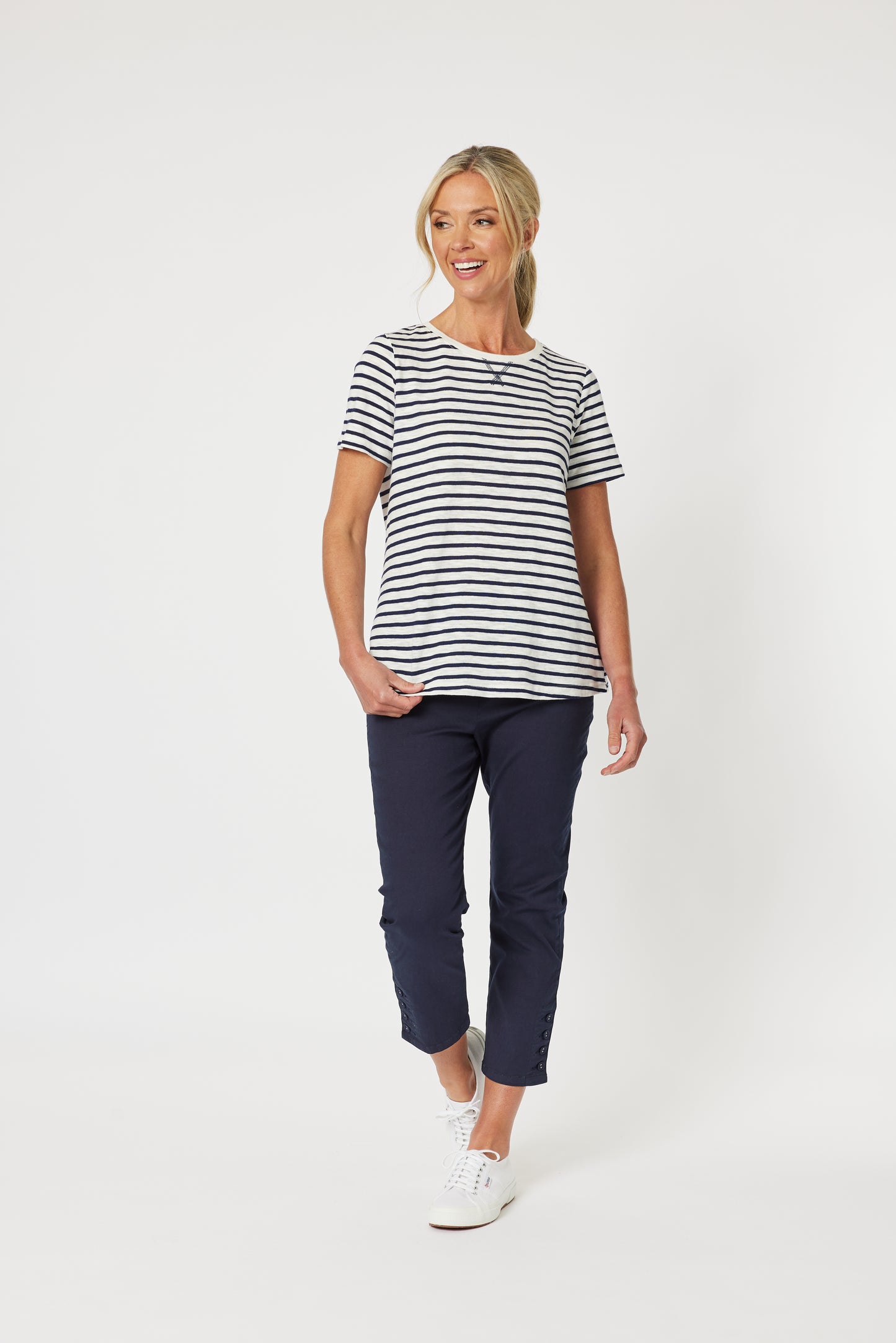 GORDON SMITH CLASSIC STRIPE TOP