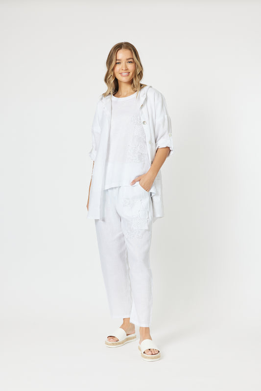 THREADZ HOODED LINEN JACKET