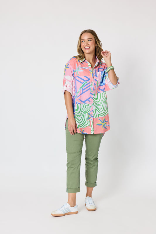 THREADZ URBAN JUNGLE PRINT SHIRT