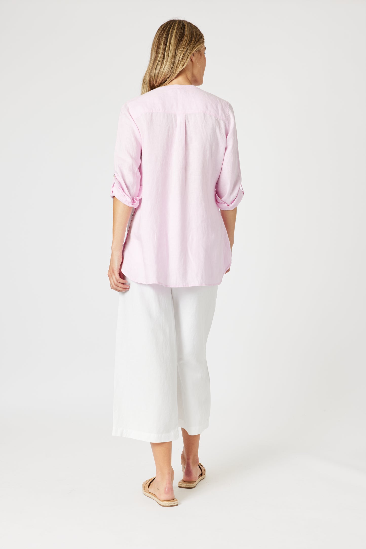GORDON SMITH AVA LINEN BUTTON SHIRT
