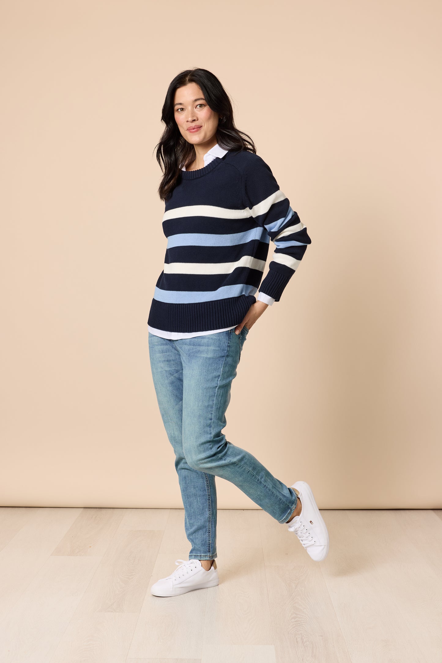 GORDON SMITH THE PIER STRIPE KNIT