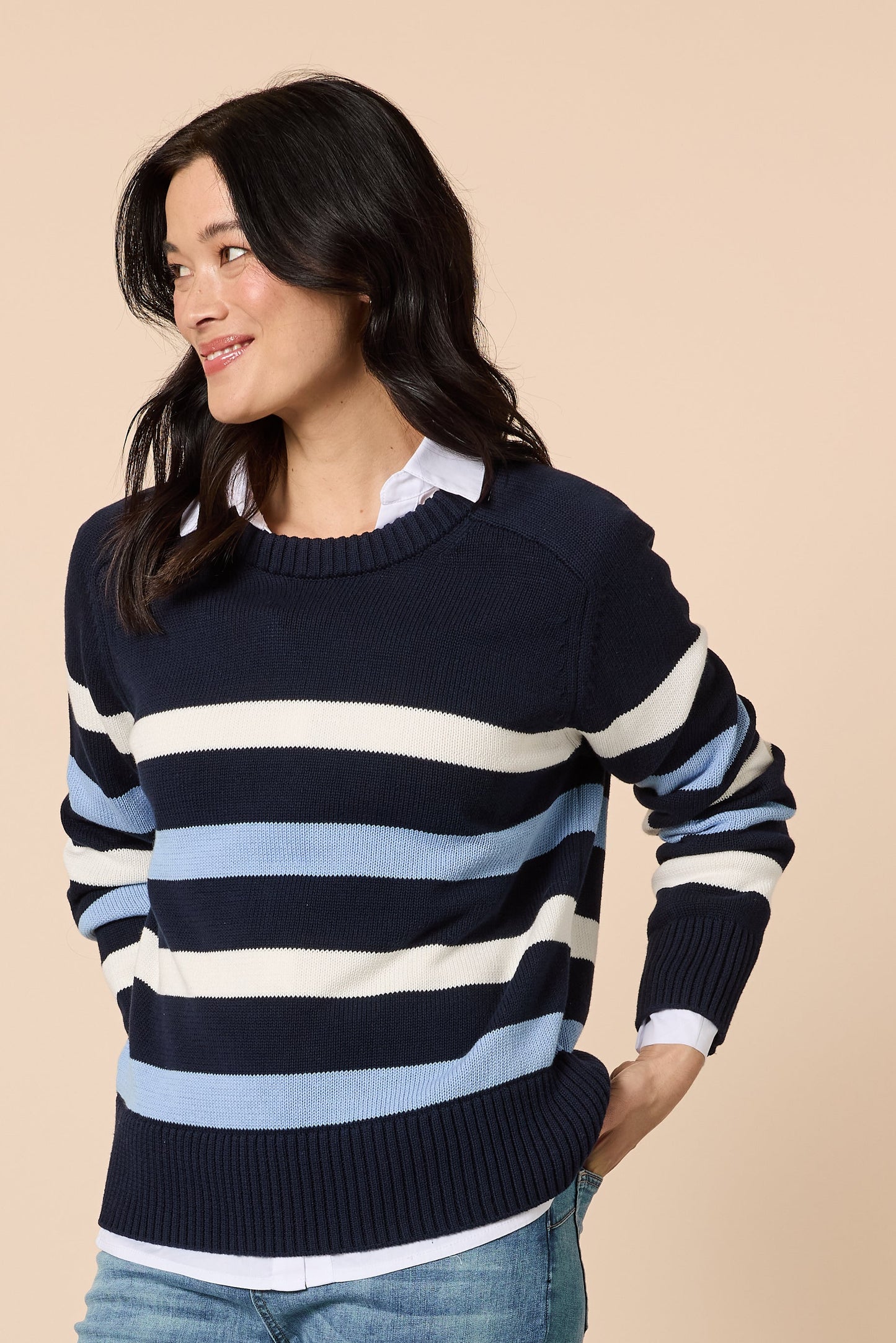 GORDON SMITH THE PIER STRIPE KNIT