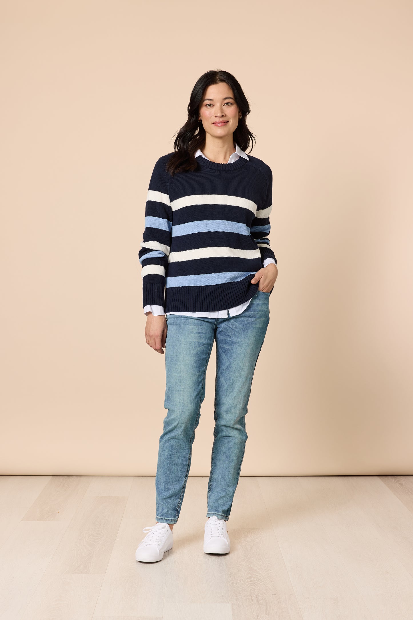 GORDON SMITH THE PIER STRIPE KNIT