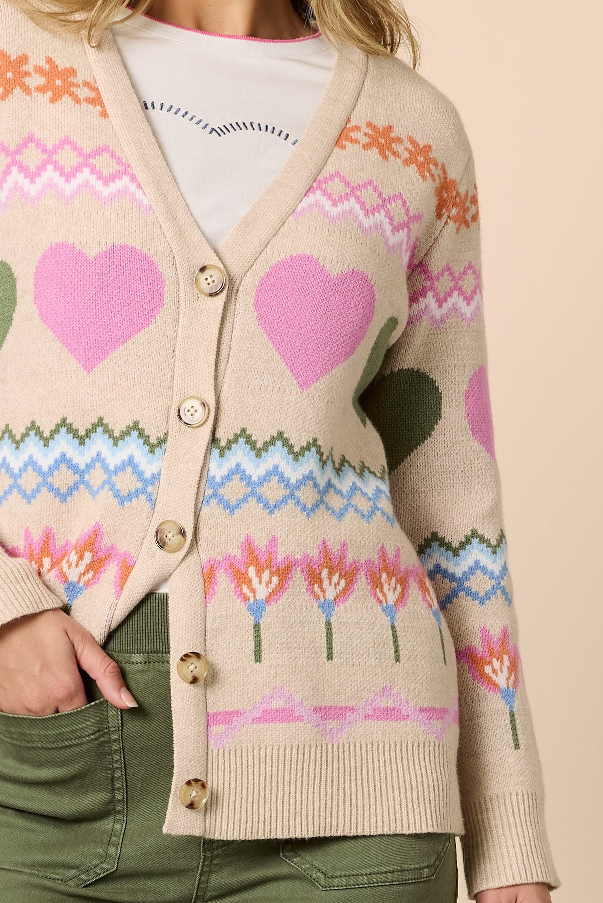 THREADZ CHARMING CARDI