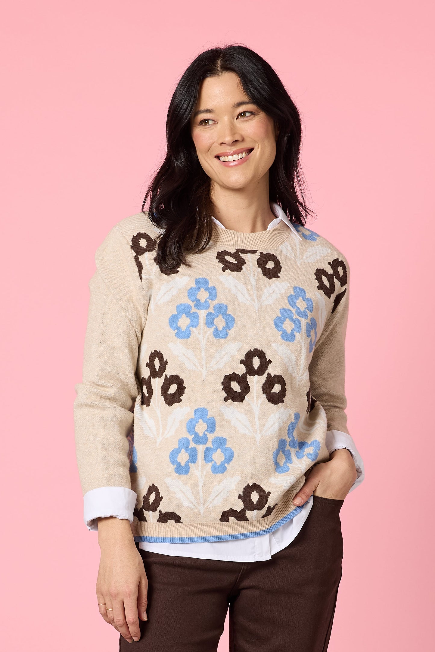 GORDON SMITH VERMONT KNIT JUMPER