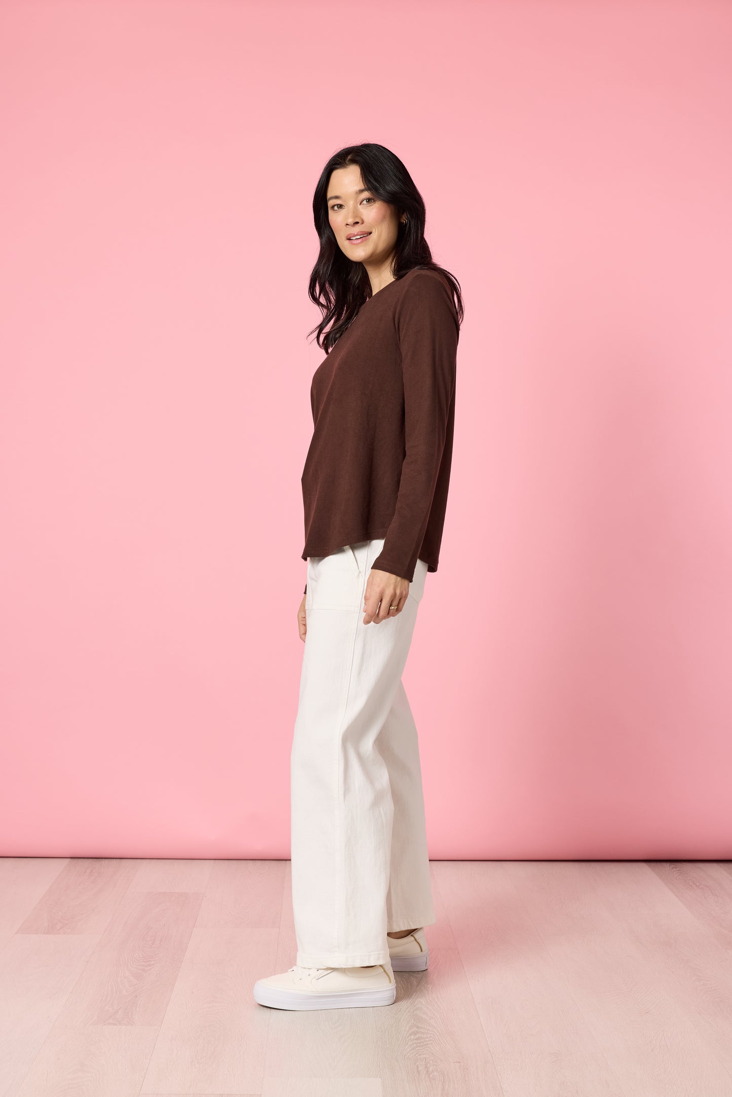 GORDON SMITH BRUSHED COTTON CREW TEE