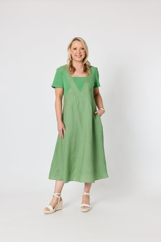 GORDON SMITH LE MARAIS LINEN DRESS