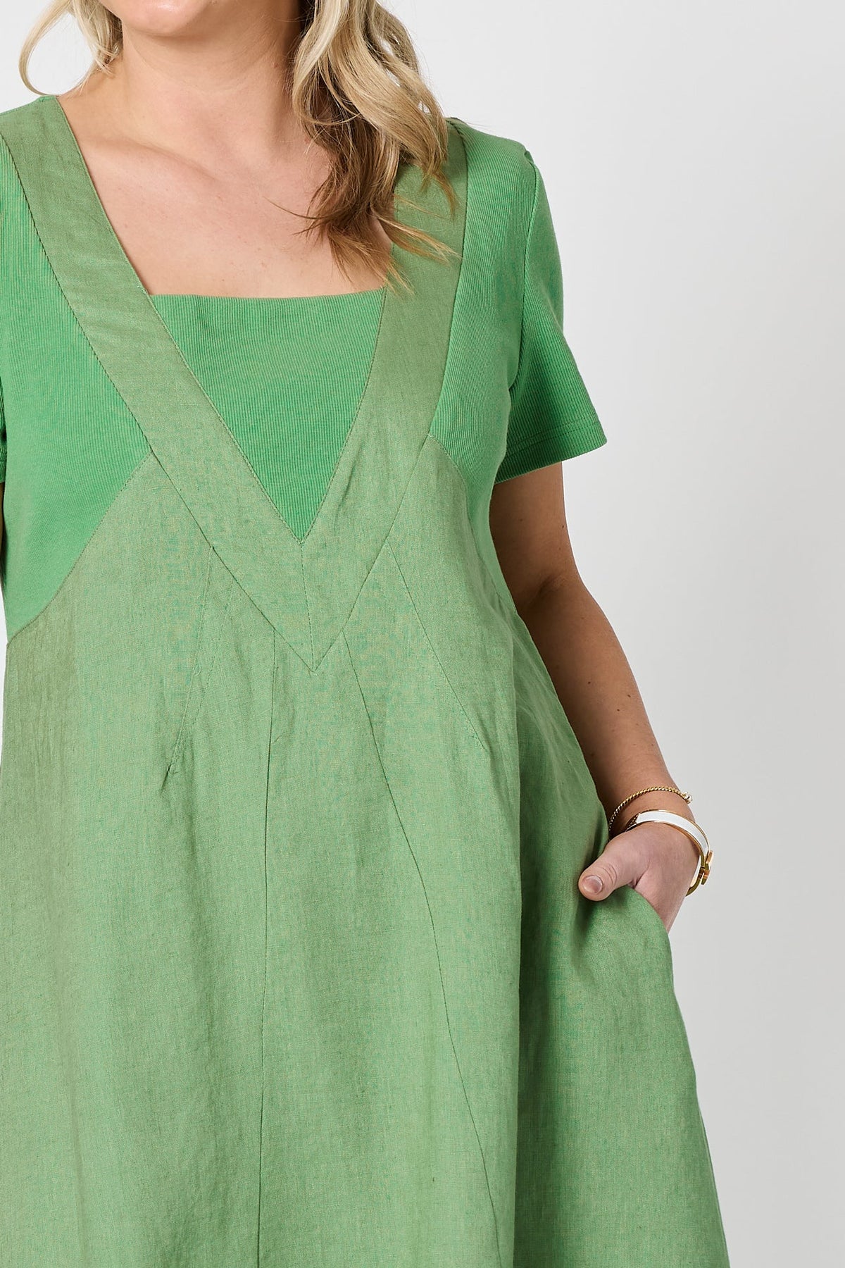 GORDON SMITH LE MARAIS LINEN DRESS
