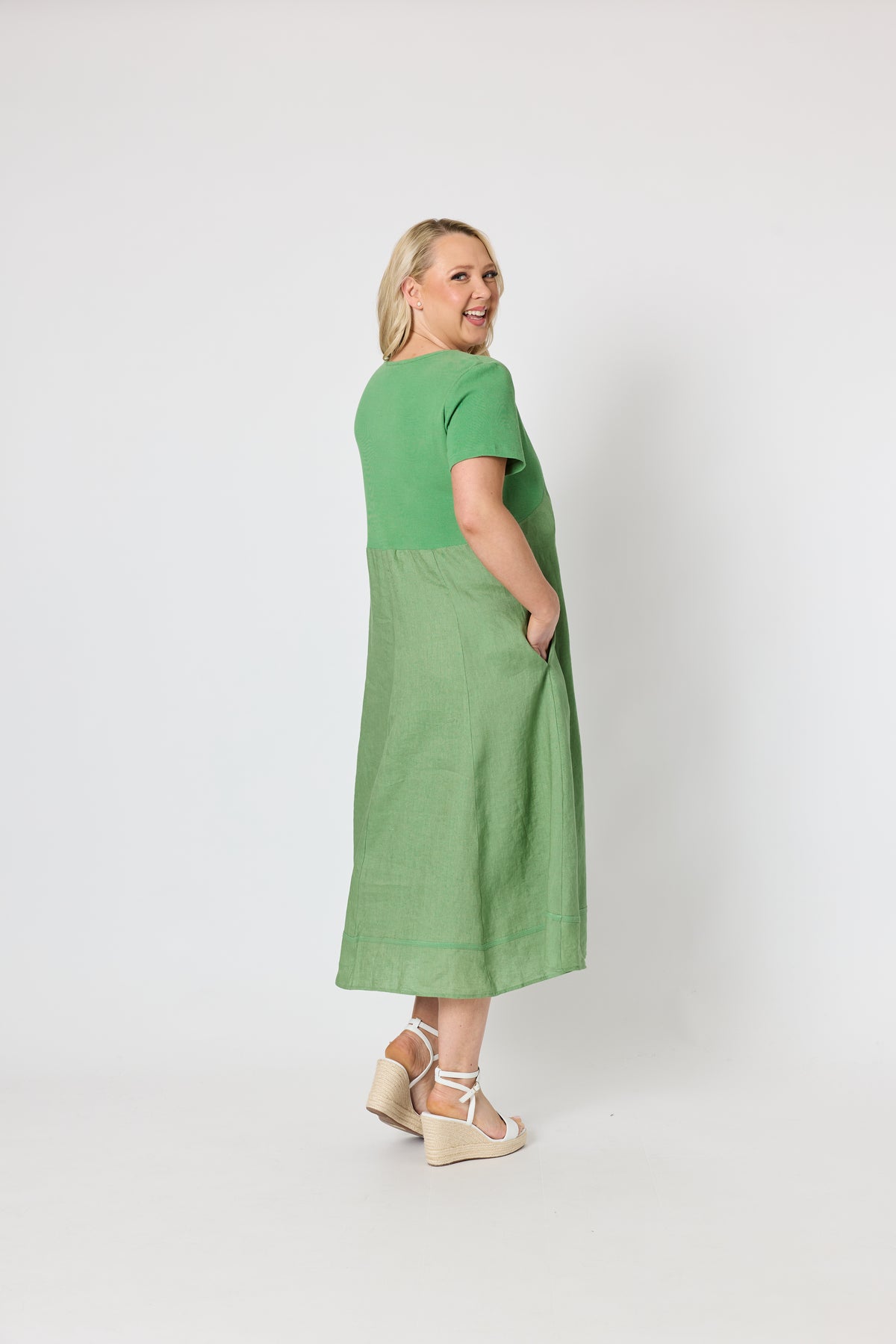 GORDON SMITH LE MARAIS LINEN DRESS