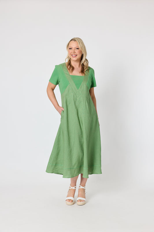GORDON SMITH LE MARAIS LINEN DRESS