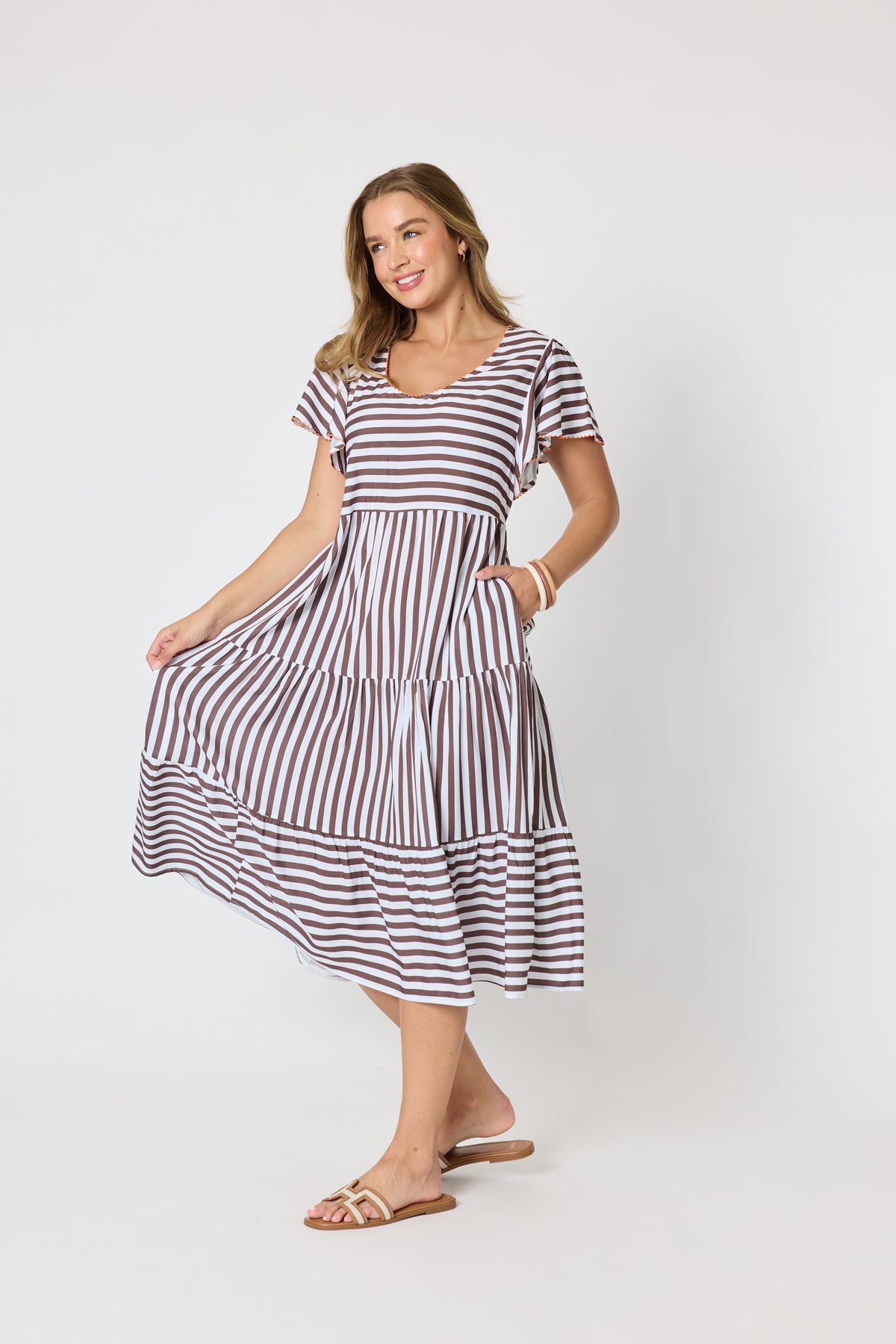 THREADZ KALAHARI STRIPE DRESS