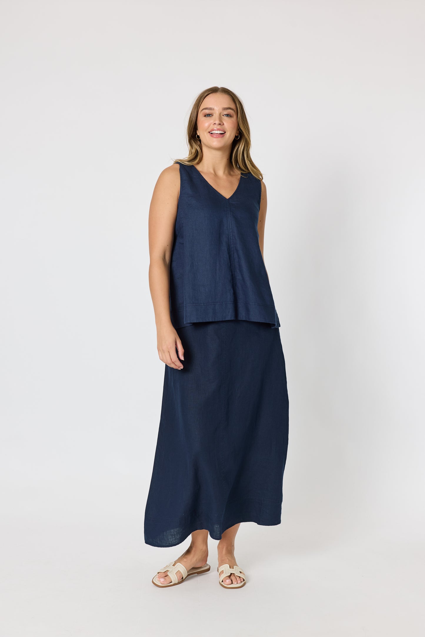 GORDON SMITH AMY LINEN SKIRT