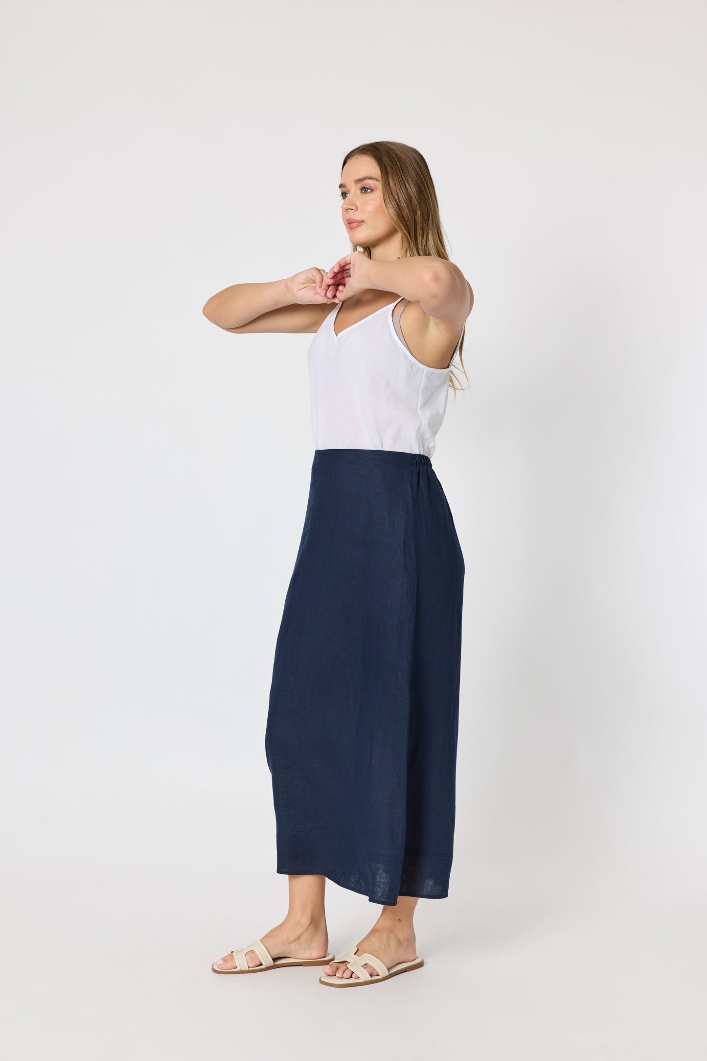 GORDON SMITH AMY LINEN SKIRT