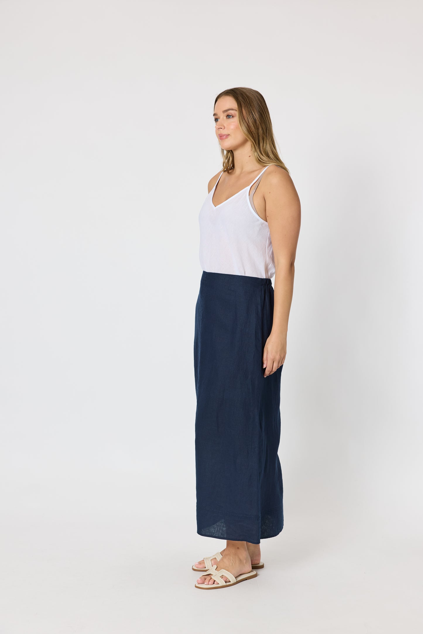 GORDON SMITH AMY LINEN SKIRT