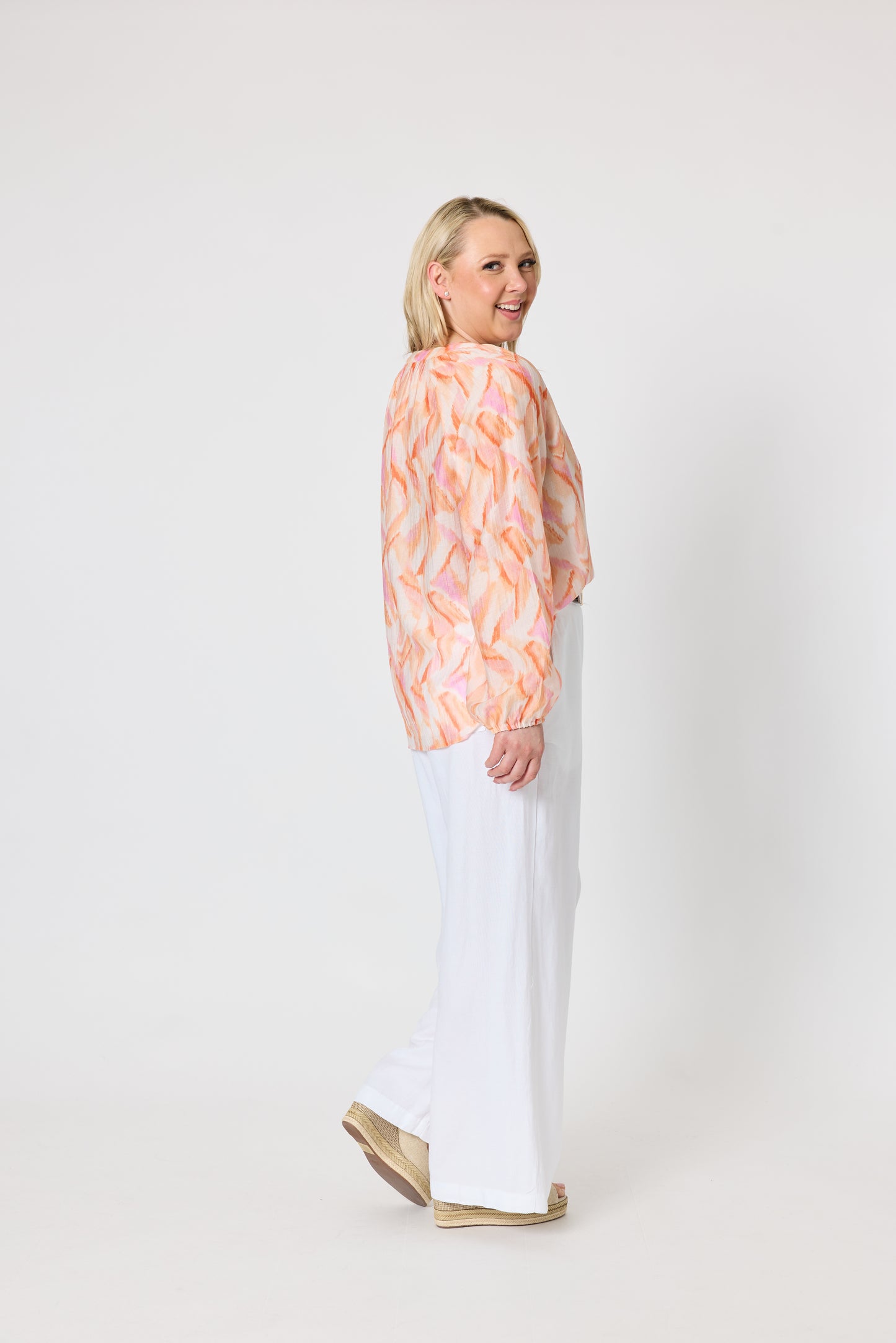 GORDON SMITH TUSCAN SUMMER PRINT TOP