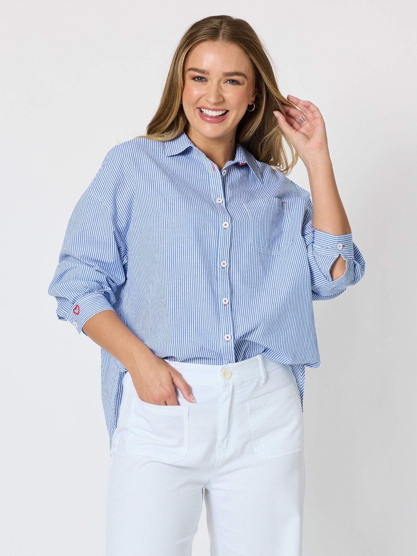 GORDON SMITH SEAVIEW STRIPE SHIRT