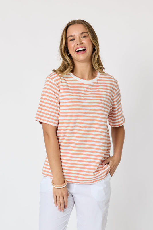 THREADZ CHARMED STRIPE TEE