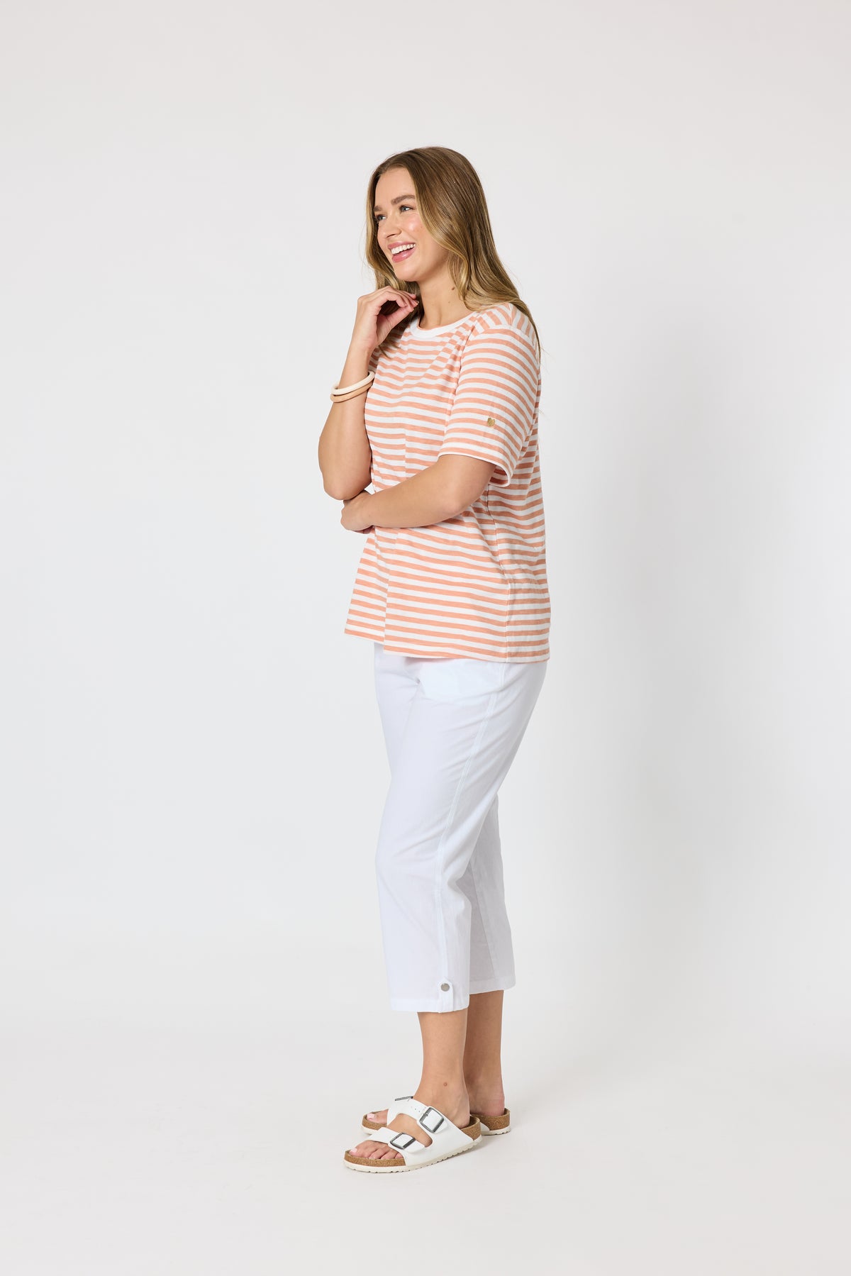 THREADZ CHARMED STRIPE TEE