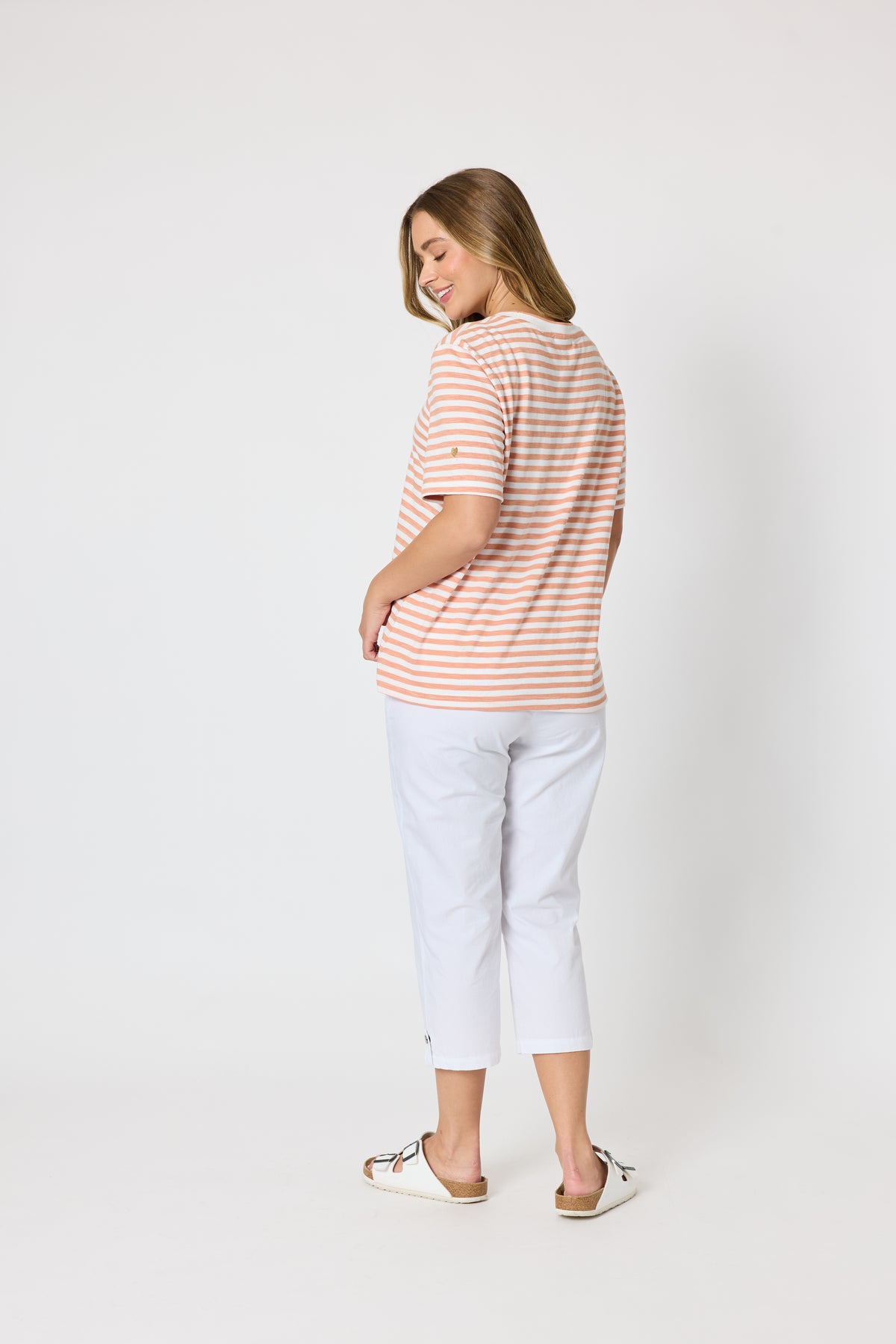 THREADZ CHARMED STRIPE TEE