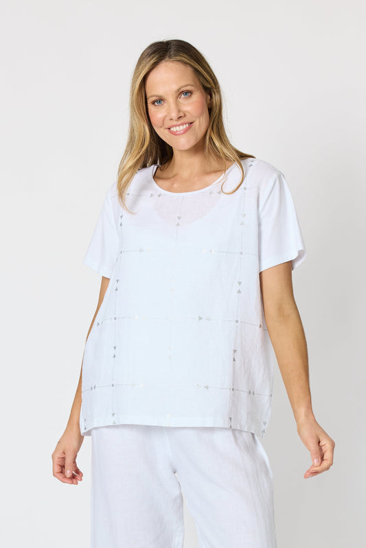 CLARITY SILVER JEWEL TOP