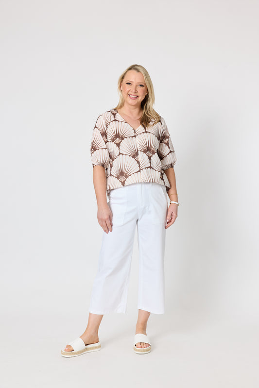 GORDON SMITH TUSCAN PRINT TOP
