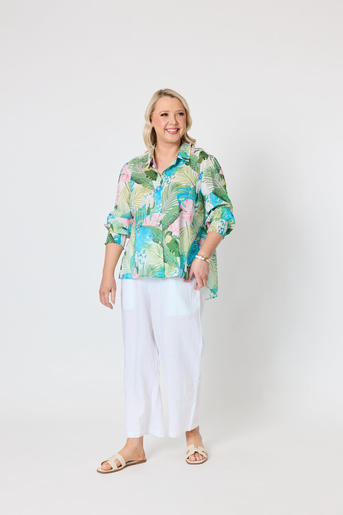 GORDON SMITH TROPICANA PRINT SHIRT
