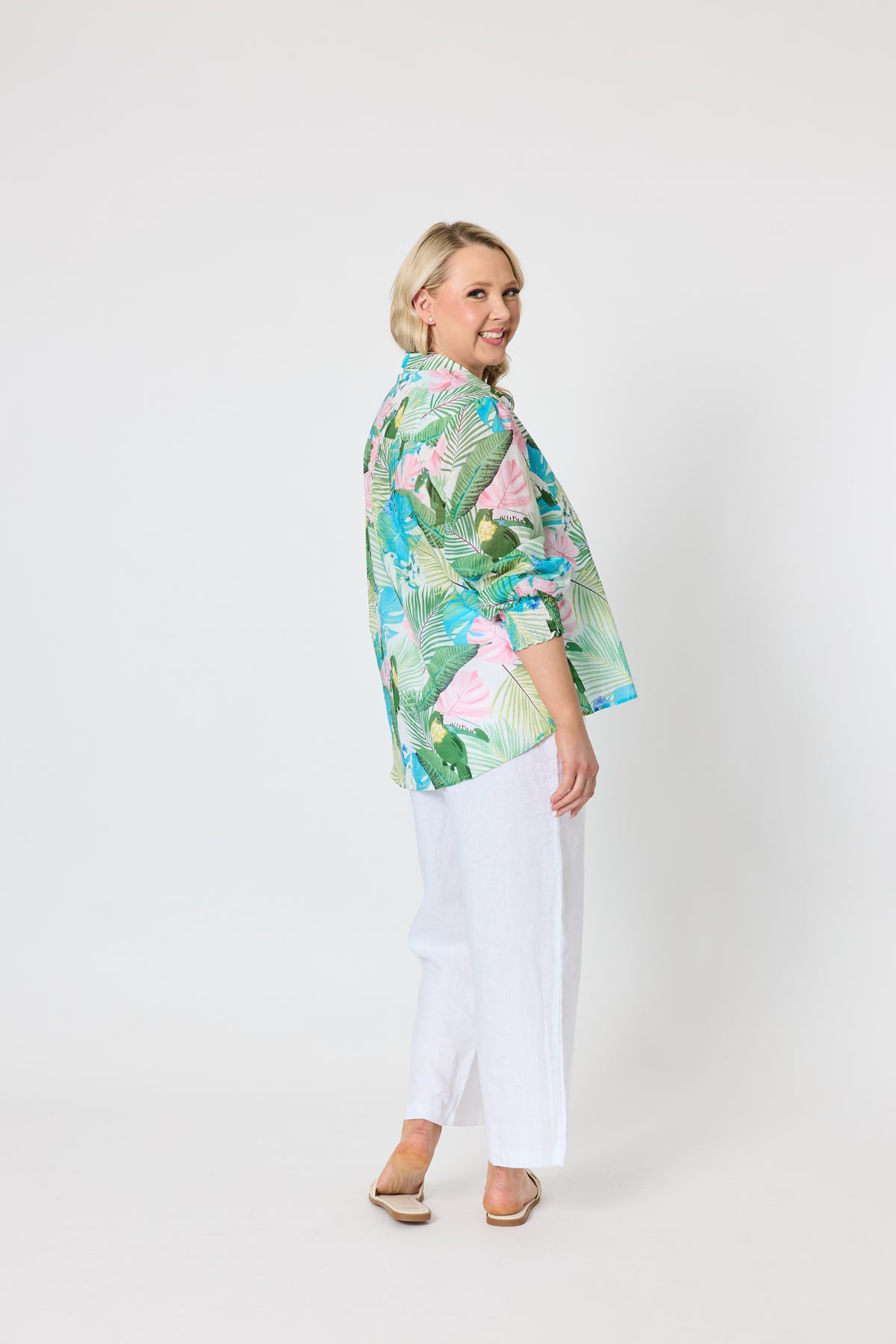 GORDON SMITH TROPICANA PRINT SHIRT