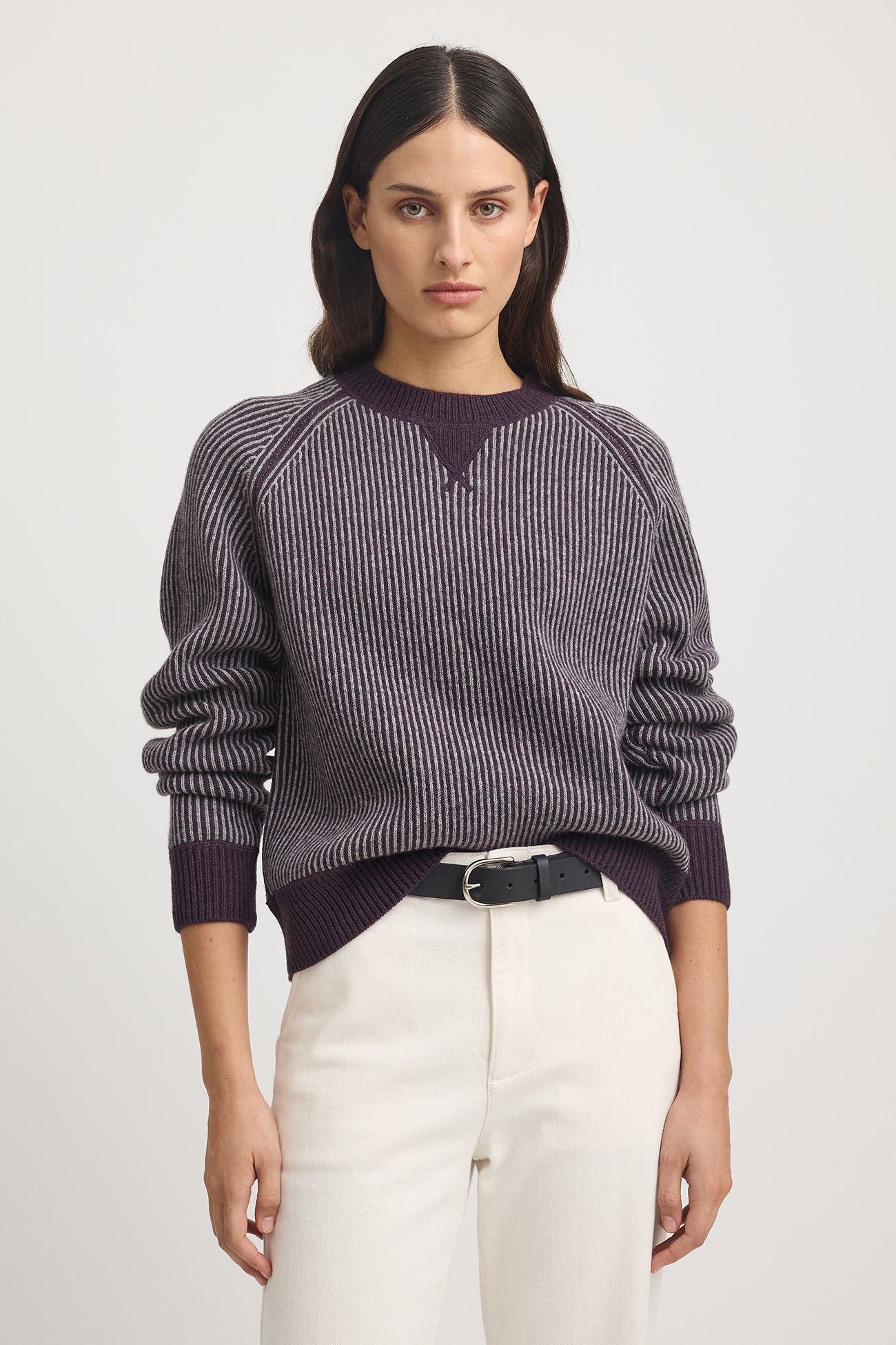 TOORALLIE PIN STRIPE CREW
