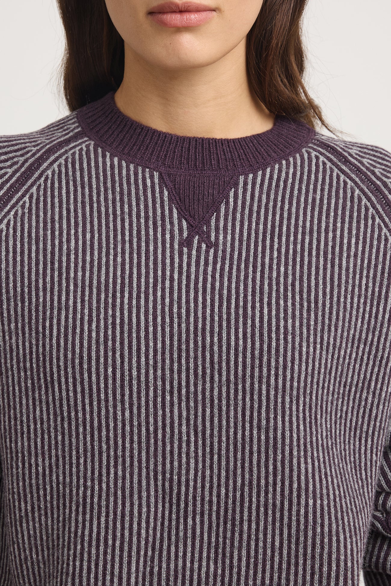 TOORALLIE PIN STRIPE CREW