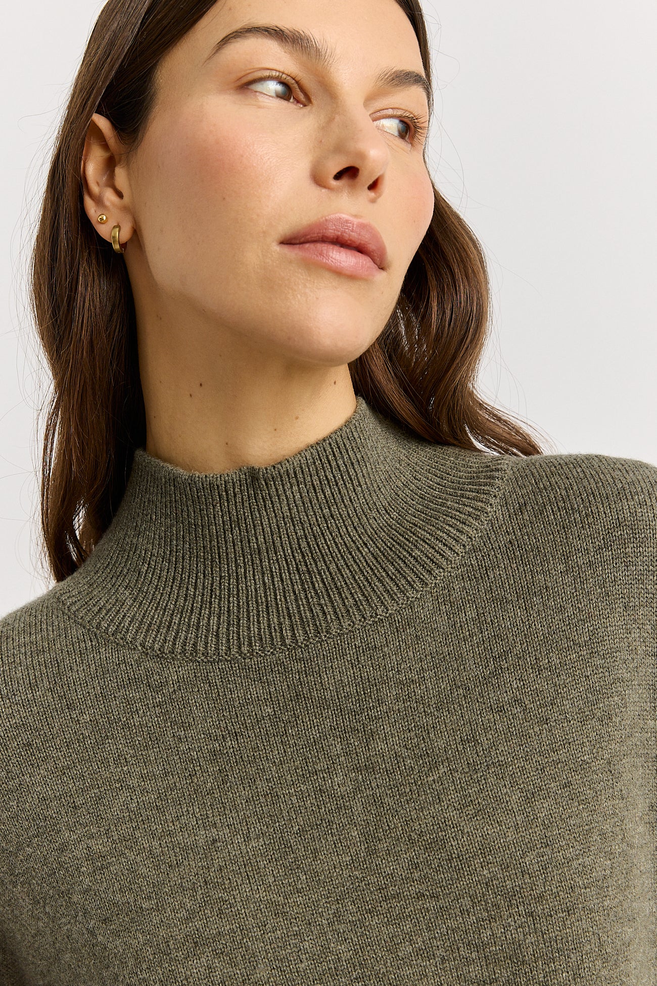 TOORALLIE SPLIT NECK FUNNEL JUMPER