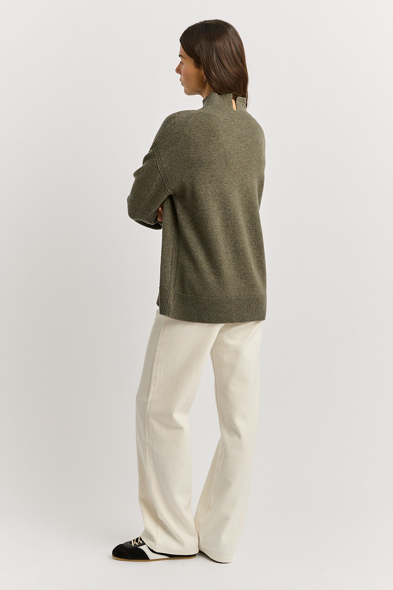 TOORALLIE SPLIT NECK FUNNEL JUMPER