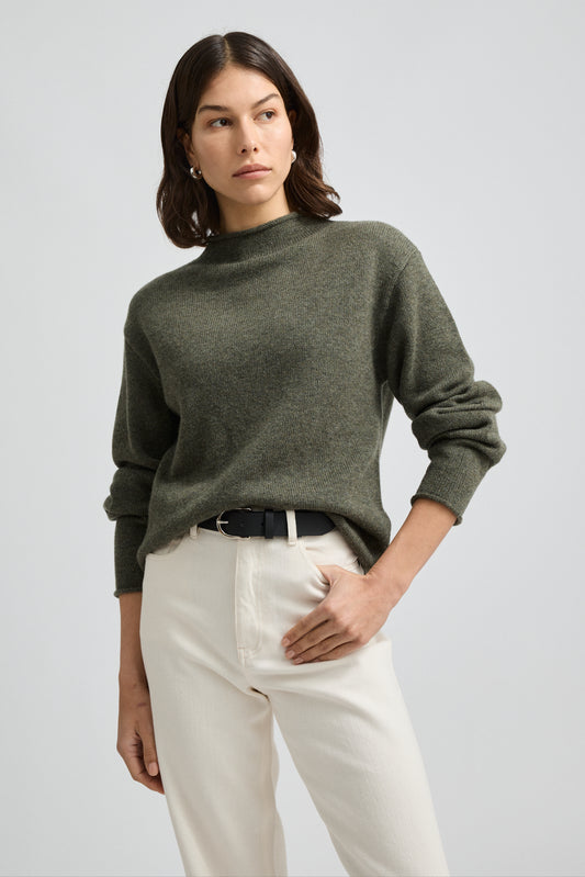 TOORALLIE RELAXED FIT MOCK NECK