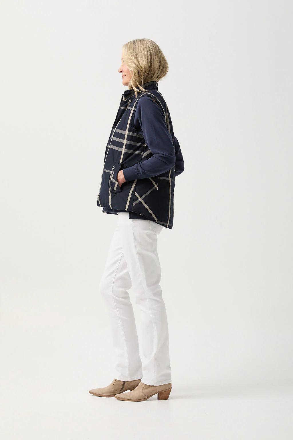 GOONDIWINDI QUILTED CHECK VEST