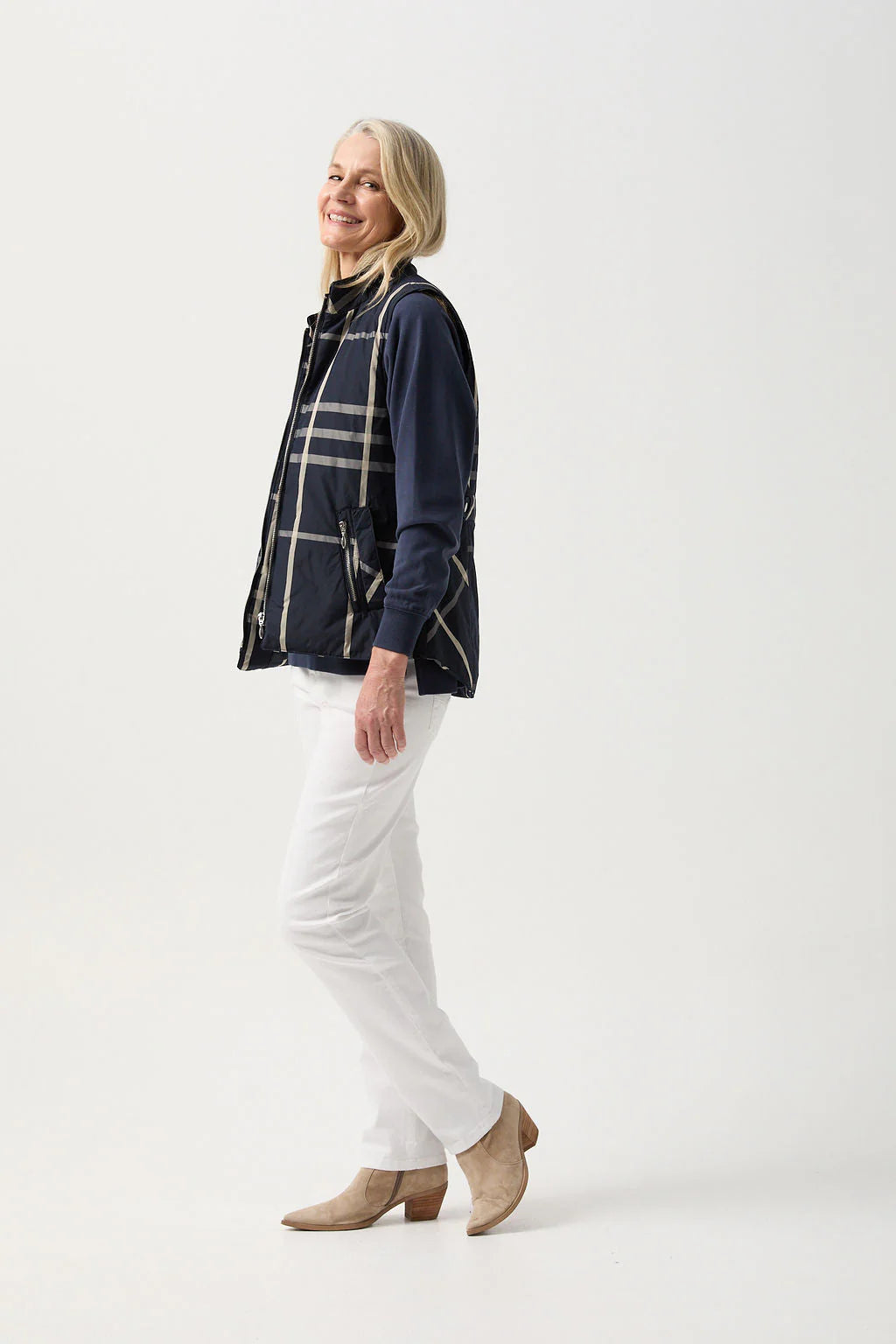 GOONDIWINDI QUILTED CHECK VEST