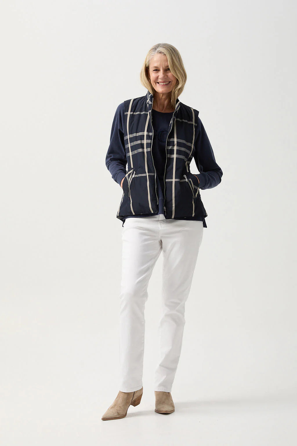 GOONDIWINDI QUILTED CHECK VEST