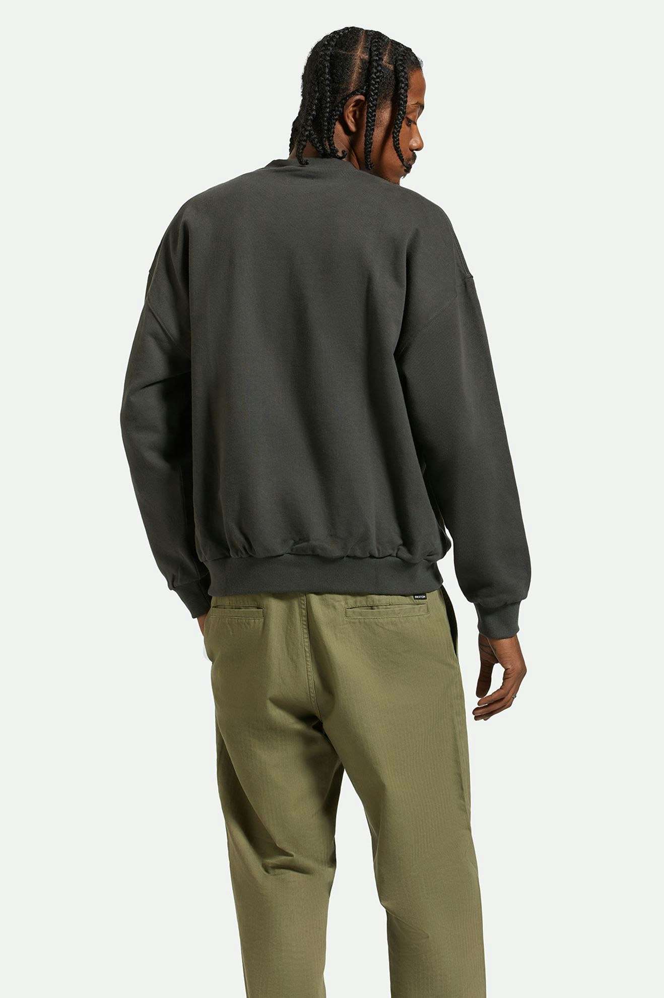 BRIXTON EMBROIDERED HEAVY WEIGHT CREW