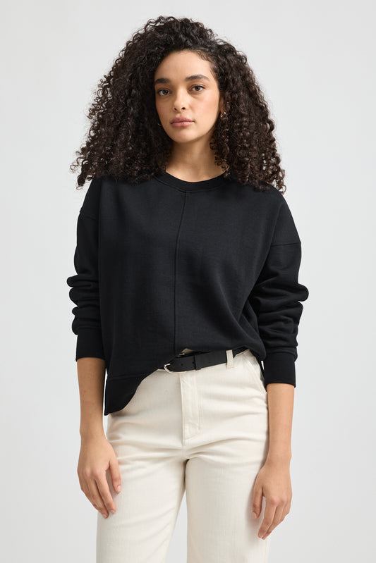 TOORALLIE LOUNGE SPLIT HEM CREW