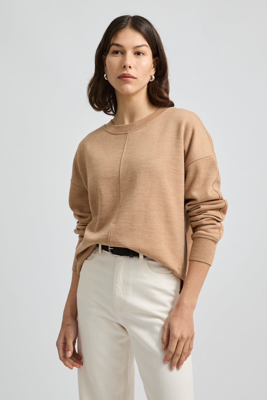 TOORALLIE LOUNGE SPLIT HEM CREW