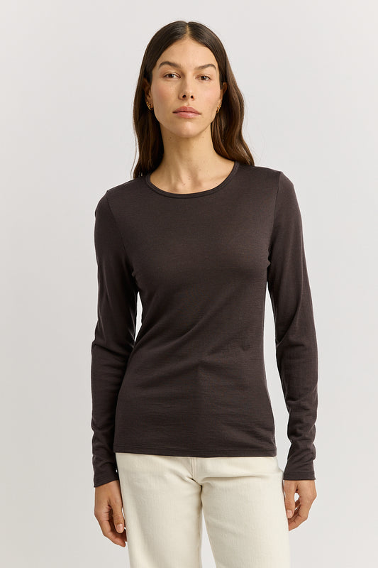 TOORALLIE CREW MERINO TEE - DATE
