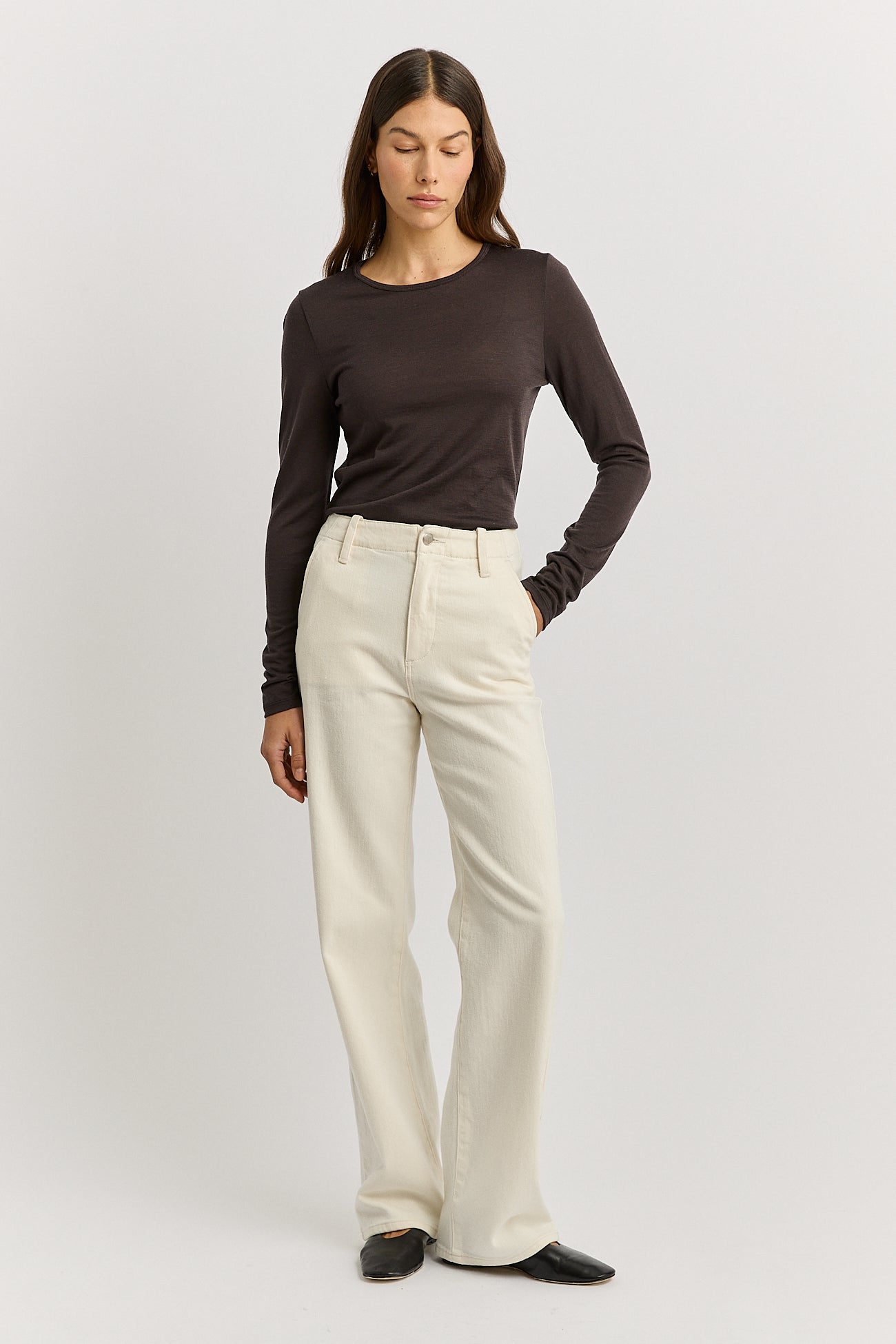 TOORALLIE CREW MERINO TEE - DATE