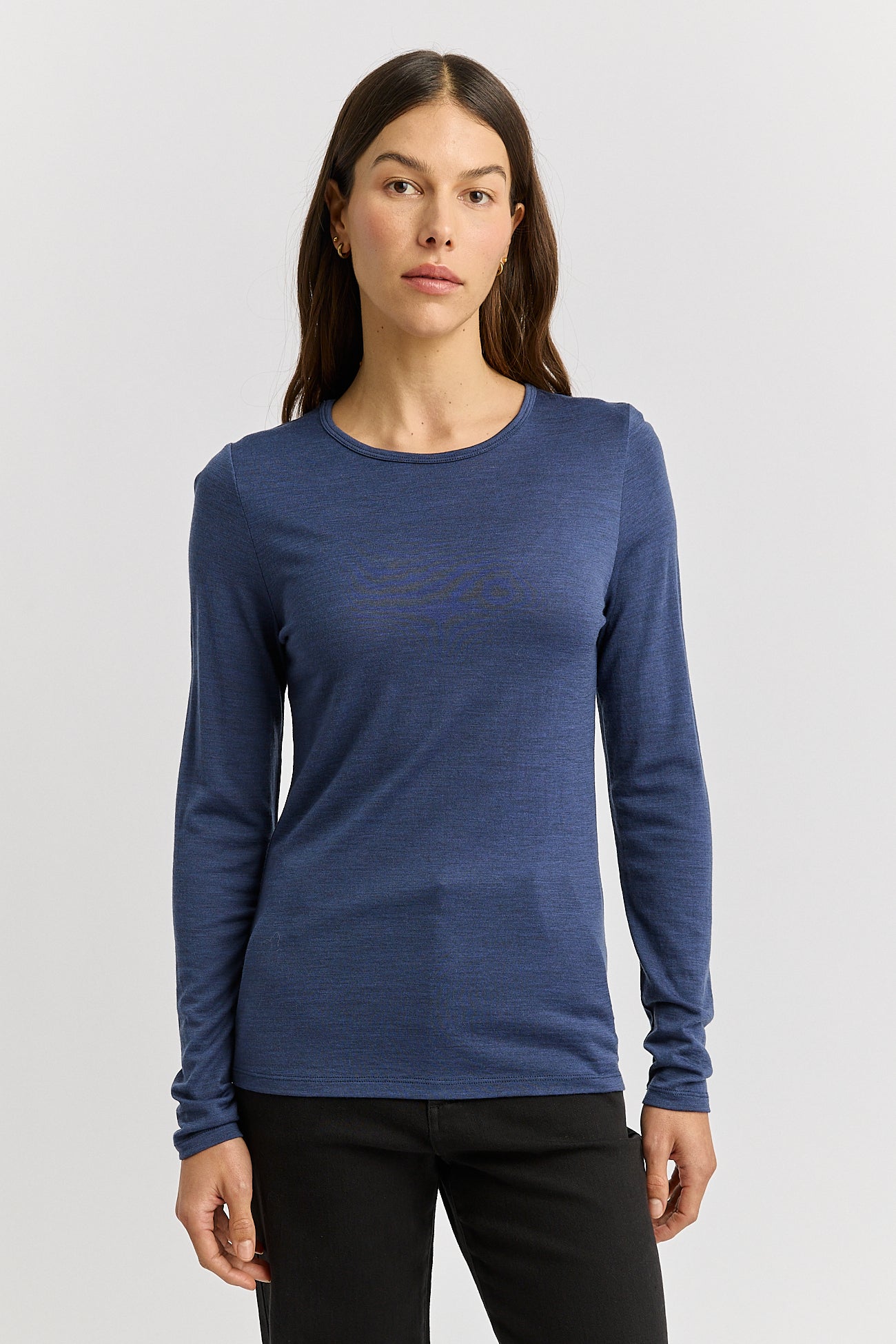 TOORALLIE CREW MERINO TEE - GALAXY