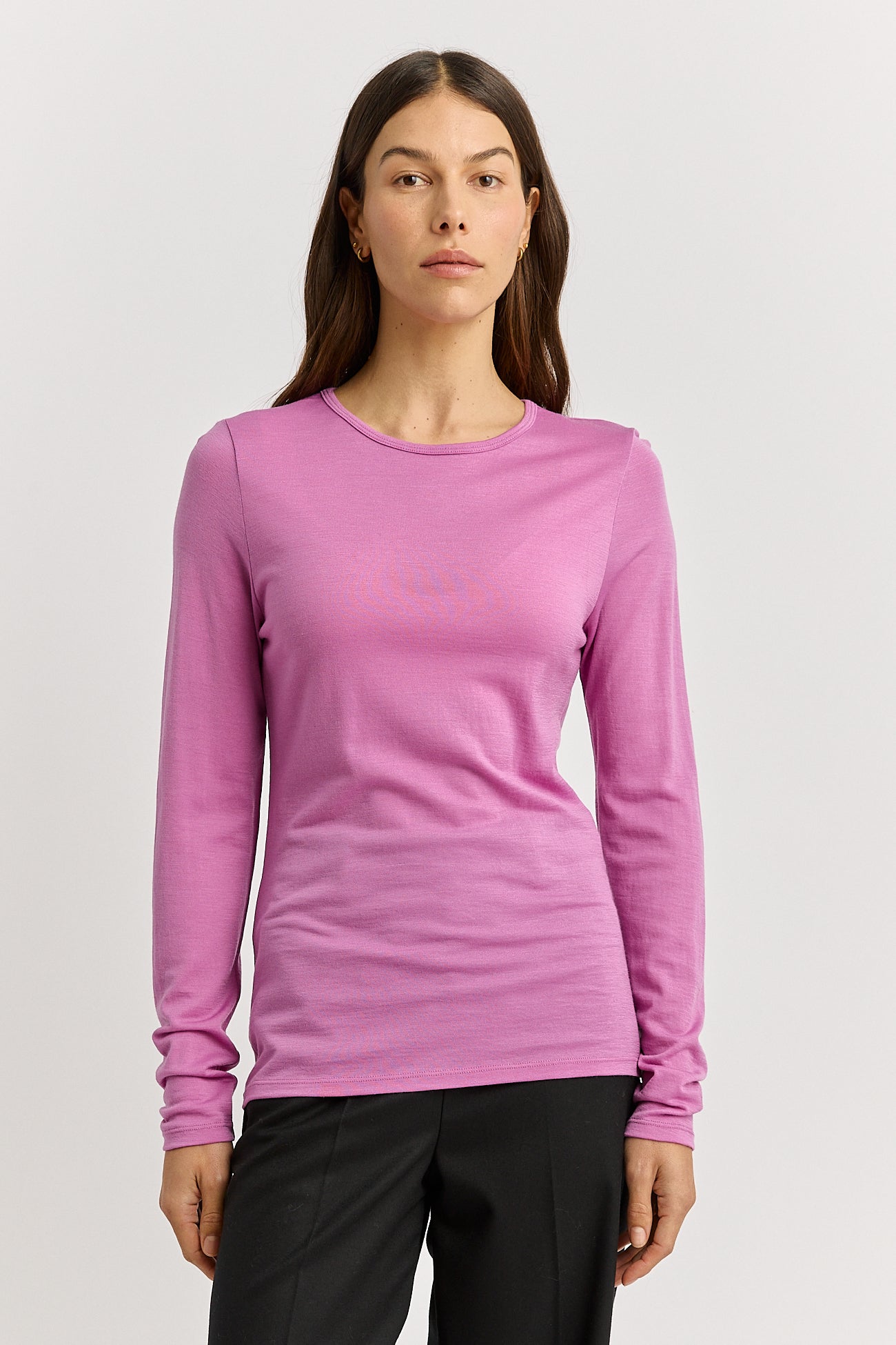 TOORALLIE CREW MERINO TEE - ULTRAVIOLET