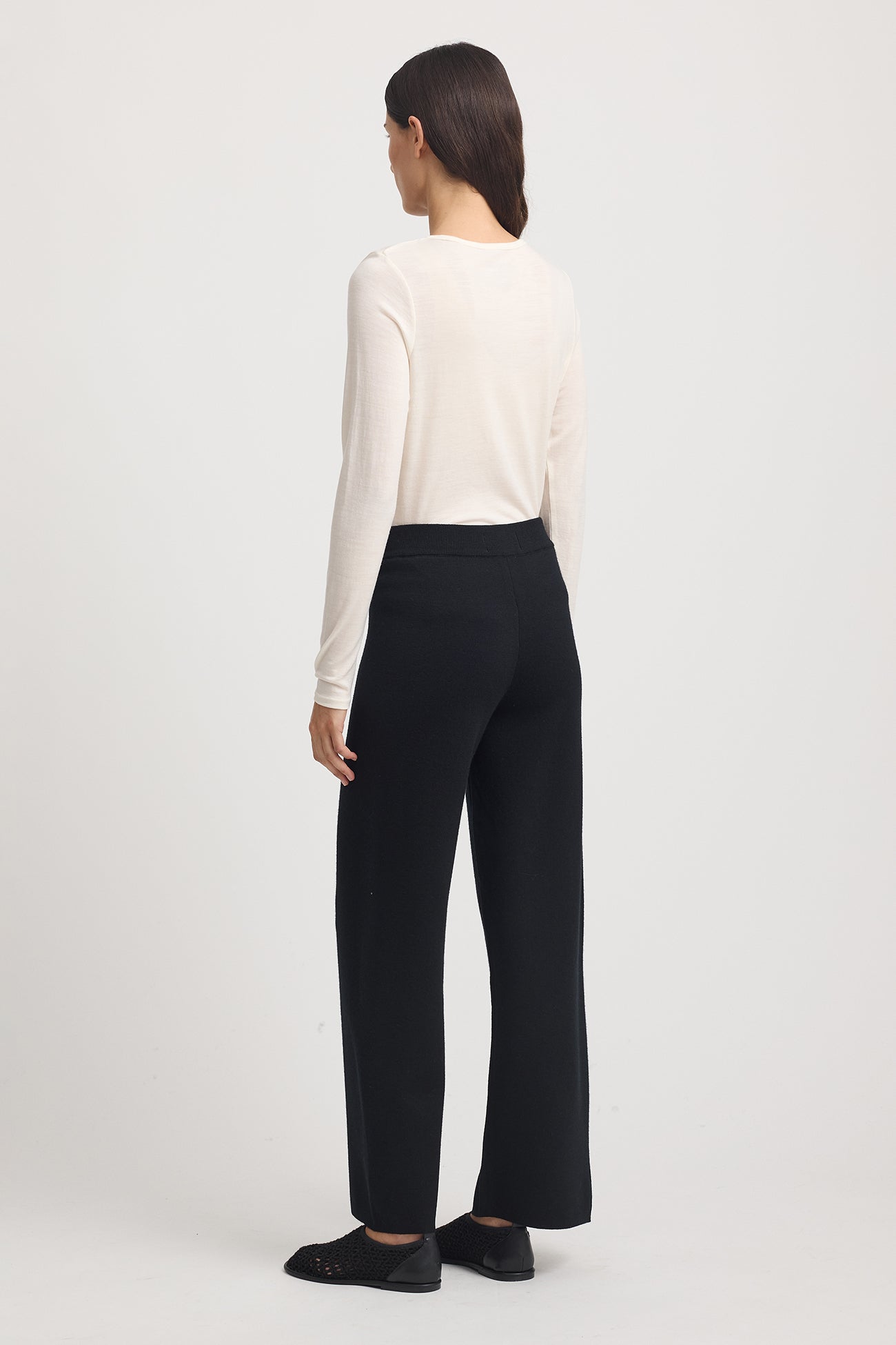 TOORALLIE CREW MERINO TEE - WARM WHITE