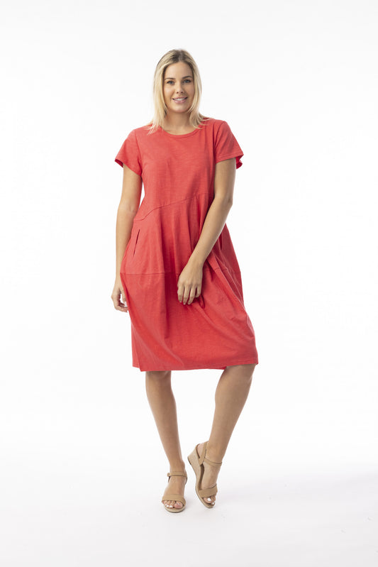 ORIENTIQUE KNIT ESSENTIALS BUBBLE DRESS
